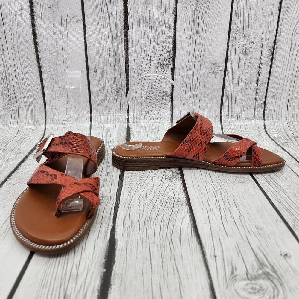 Franco Sarto Faux Snake Skin Gavi Sandals